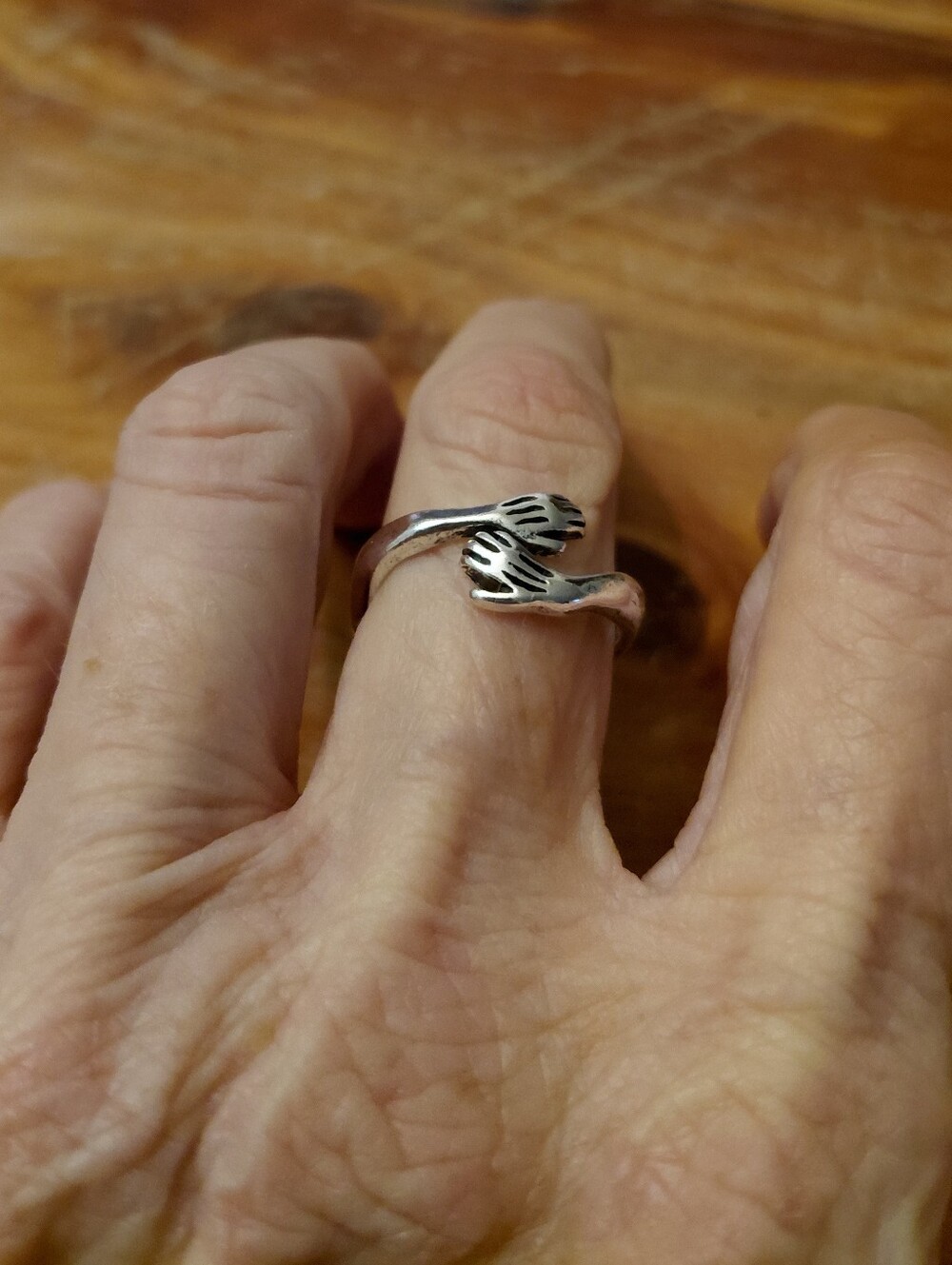 Sundance "HAND IN HAND FOREVER" Sterling Silver Ring